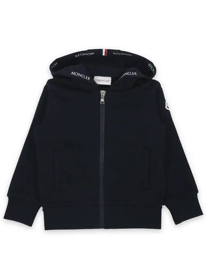 Kids Logo Training Hooded Zip Up Jacket Navy 8G00003 899PS 778 8 10A - MONCLER - BALAAN 2