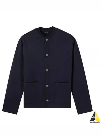 Men's Stevie Cardigan Dark Navy - A.P.C. - BALAAN 2