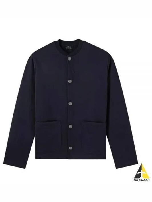 Men's Stevie Cardigan Dark Navy - A.P.C. - BALAAN 2