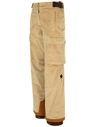 Moncler Grenoble Beige Velvet Pants - MONCLER - BALAAN 2