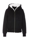 Classic Bunny Zip Up Hoodie White Black - MOOSE KNUCKLES - BALAAN 2