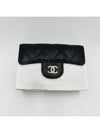 Classic Caviar Gold Plated Small Flap Half Wallet Black - CHANEL - BALAAN 3