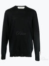 Sleeve Logo Patch Knit Top Black - GOLDEN GOOSE - BALAAN 2