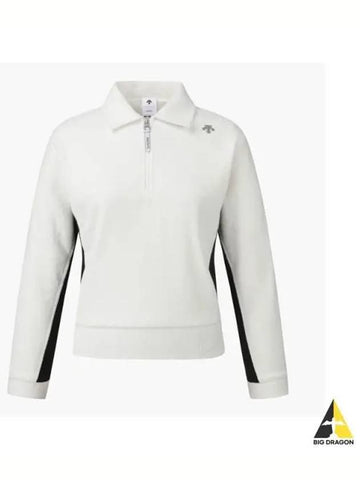 GOLF Women s Terry Half Zip Up Windproof T Shirt DP42WFTLO8 - DESCENTE - BALAAN 1