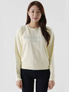 YF0JQ001 Logo Print Nagrang Sweatshirt Yellow BB02 IBE - BALMAIN - BALAAN 2