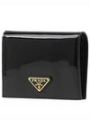 Pedant Leather Half Wallet Black - PRADA - BALAAN 2