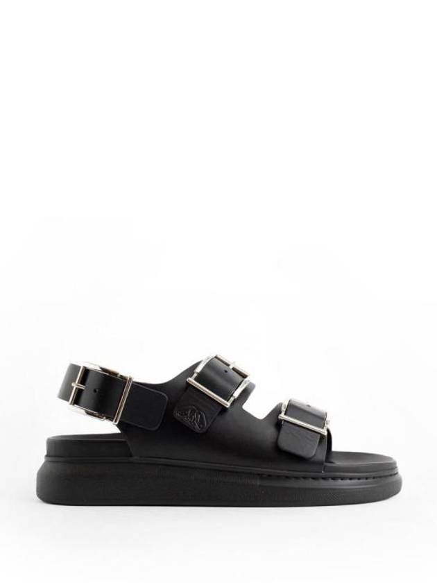 Hybrid Double Buckle Sandals Black - ALEXANDER MCQUEEN - BALAAN 2