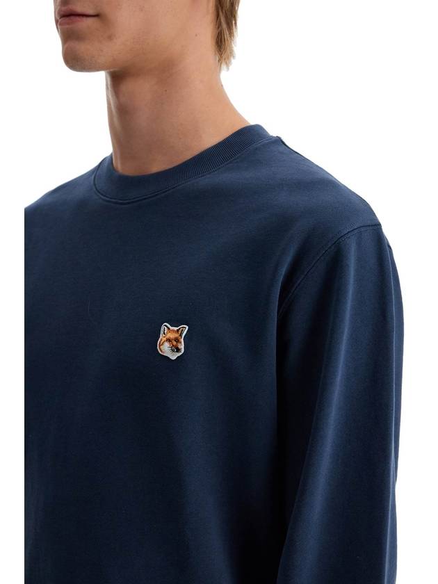 Fox Head Patch Regular Sweatshirt Midnight Blue - MAISON KITSUNE - BALAAN 5