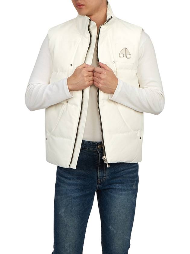 Logo Montreal Padded Vest White - MOOSE KNUCKLES - BALAAN 9