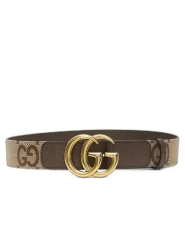 Jumbo GG Marmont Wide Belt Brown - GUCCI - BALAAN 1