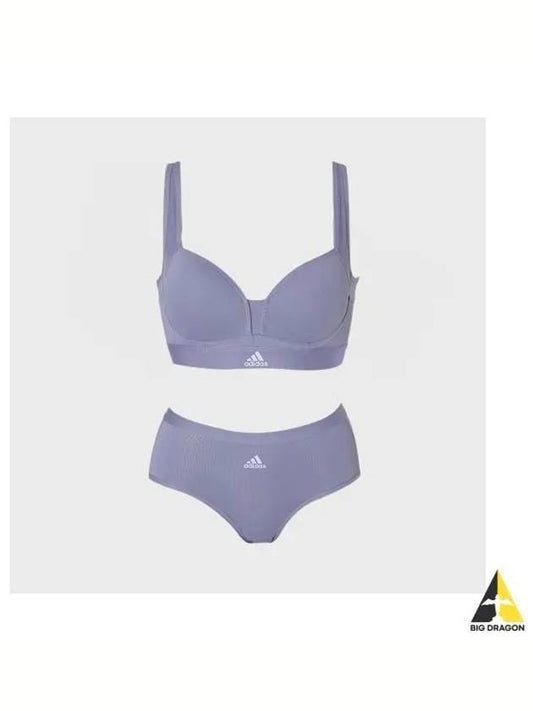 adidas UNDERWEAR No Wire Aero Ready Soft Bra Panties PG - ADIDAS - BALAAN 1