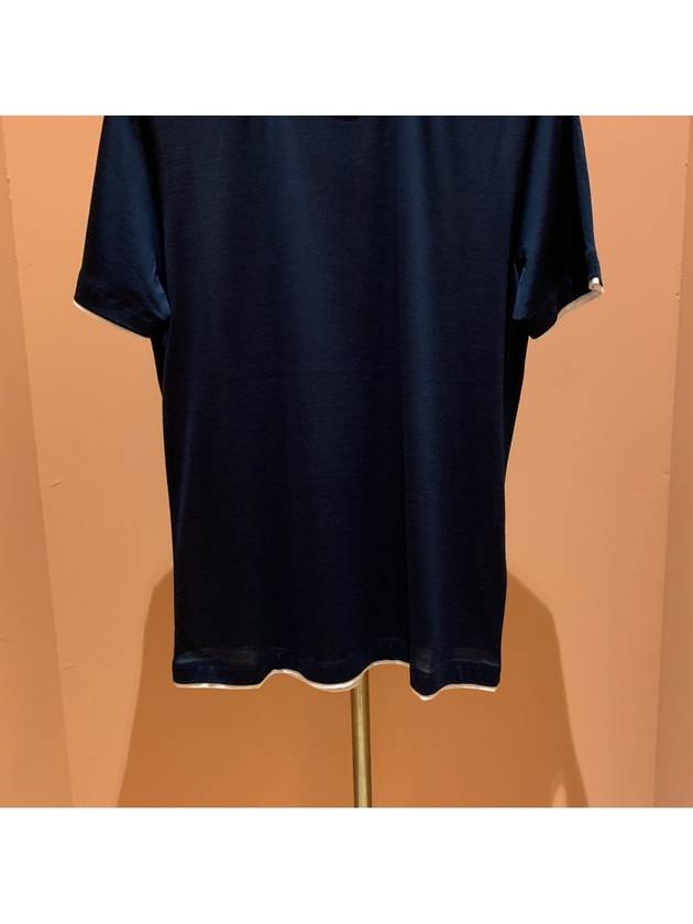 Silk Blending Short Sleeve T-Shirt Black - BRUNELLO CUCINELLI - BALAAN 4