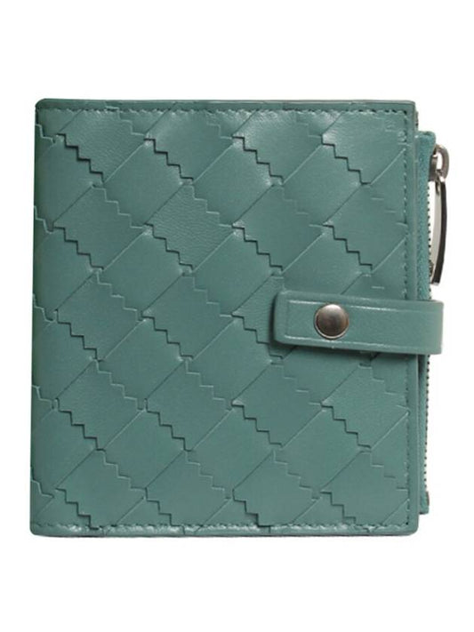 Large Intrecciato Half Wallet Mint - BOTTEGA VENETA - BALAAN 1