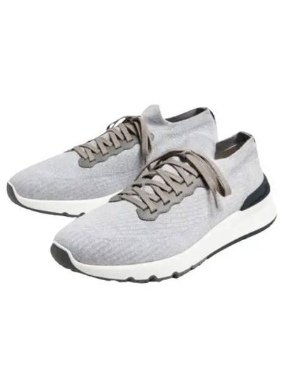 Knit Running Sneakers Grey - BRUNELLO CUCINELLI - BALAAN 2