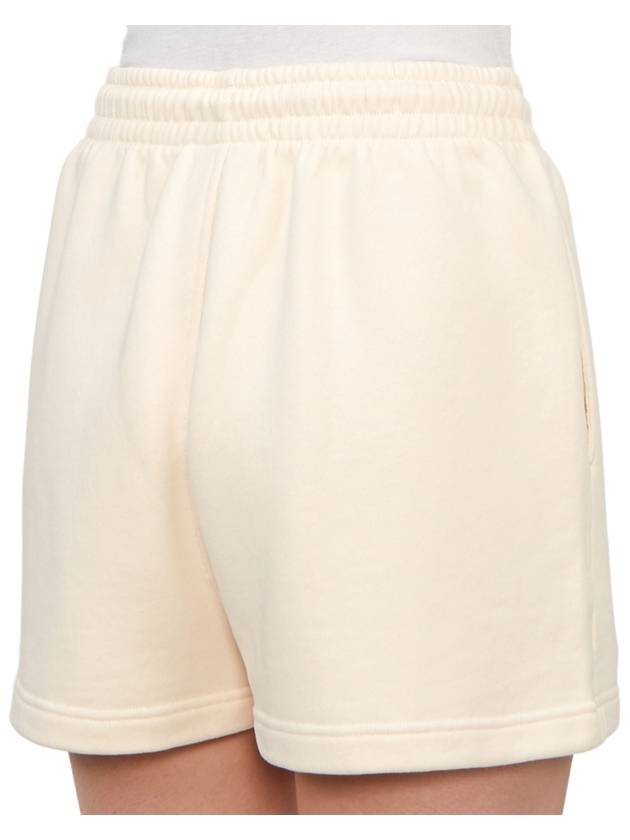 Handwriting Regular Jogger Shorts Beige - MAISON KITSUNE - BALAAN 9