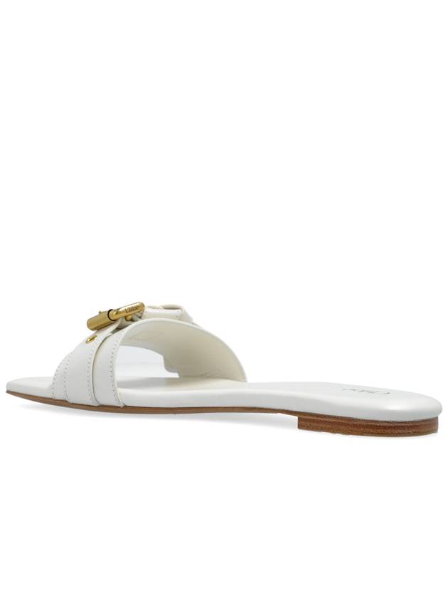 Chloé Slides Mae, Women's, White - CHLOE - BALAAN 5