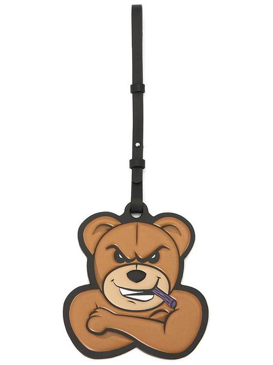 Bear Patch Keyholder Brown - MONCLER - BALAAN 2