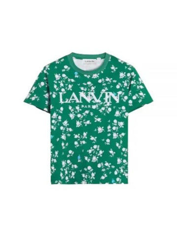 24 RWTS0030J101 474 Logo embroidered short sleeve t shirt - LANVIN - BALAAN 1