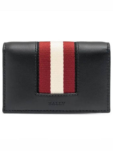 Three Stripes Logo Card Wallet BALEEHP F100 - BALLY - BALAAN 1