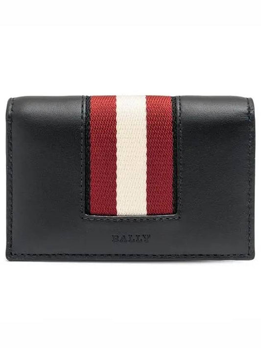 Three Stripes Logo Card Wallet BALEEHP F100 - BALLY - BALAAN 1