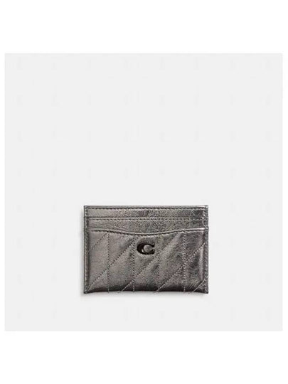 Essential Quilting Card Wallet Silver - COACH - BALAAN 2