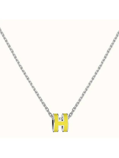 Pop H Pendant Necklace Silver - HERMES - BALAAN 2