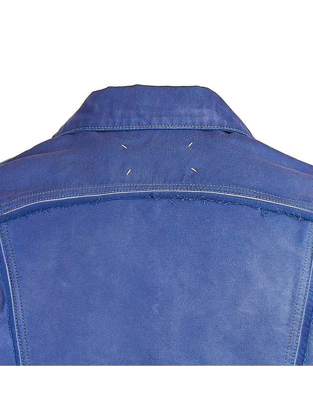 Worker Moleskin Jacket Cobalt Blue - MAISON MARGIELA - BALAAN 7