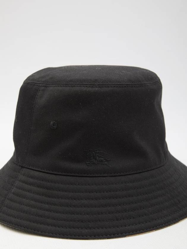 Vintage Check Reversible Bucket Hat Black - BURBERRY - BALAAN 4