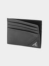 Triangle Logo Card Wallet Black - PRADA - BALAAN 5