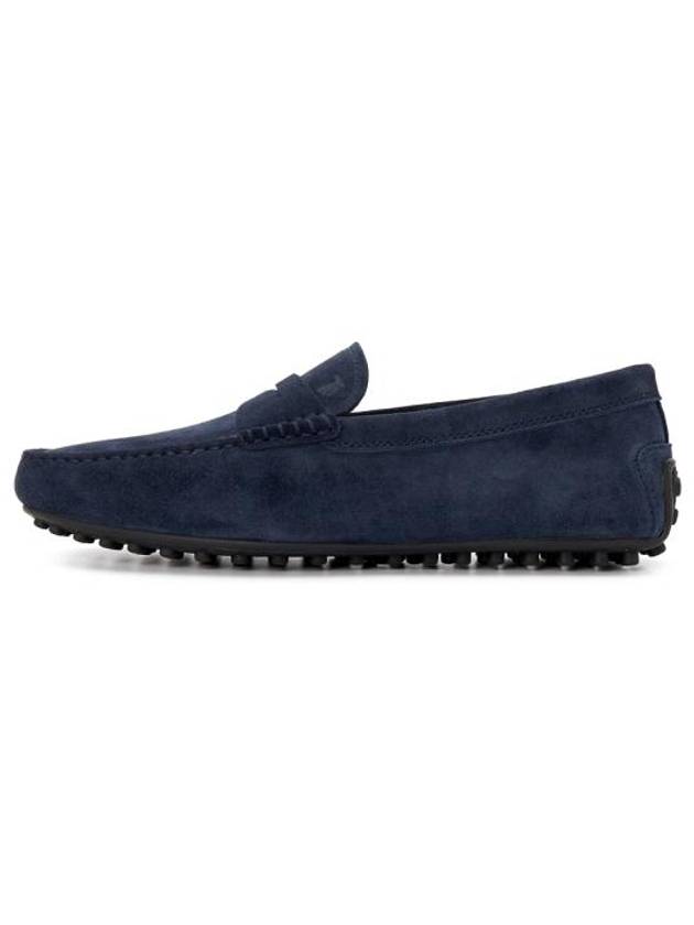 Men's City Gomino Suede Driving Shoes Navy - TOD'S - BALAAN 5