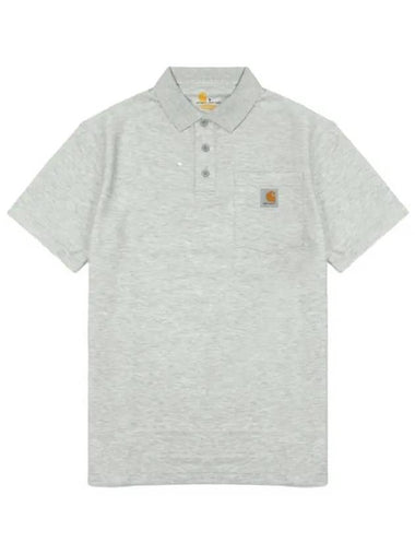 K570 HGY Contractor Work Pocket Polo Shirt Gray - CARHARTT - BALAAN 1