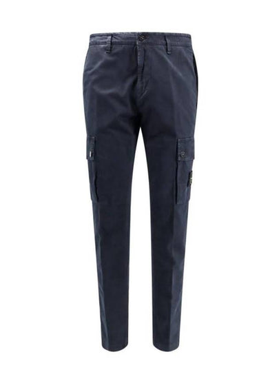 Compass Badge Cargo Straight Pants Blue - STONE ISLAND - BALAAN 2