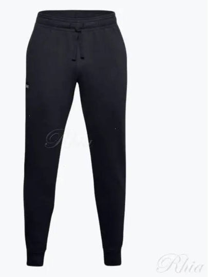 Men's Rival Fleece Jogger Track Pants Black - UNDER ARMOUR - BALAAN 2