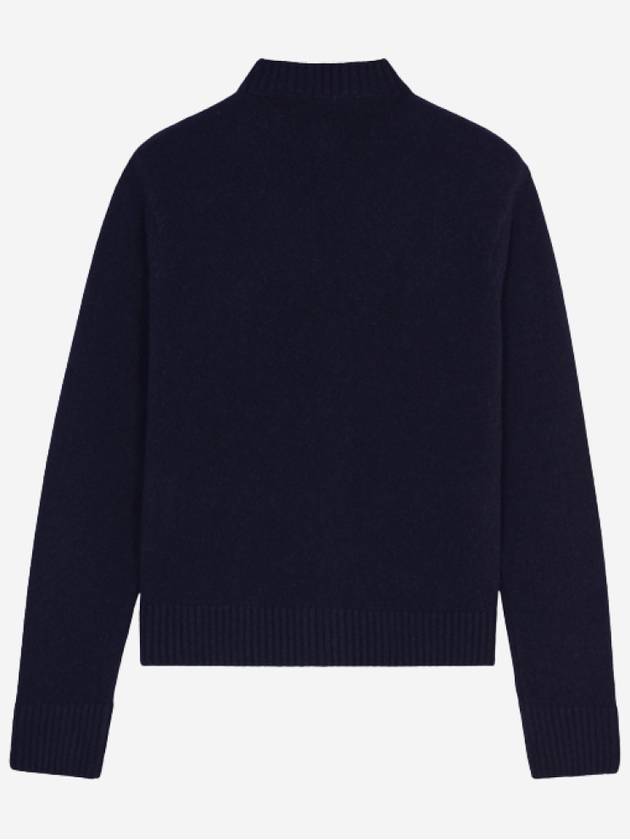 Baby Fox Patch Boxy Cardigan Navy - MAISON KITSUNE - BALAAN 3