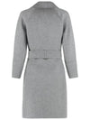 Arona Virgin Wool Single Coat Grey - MAX MARA - BALAAN 3