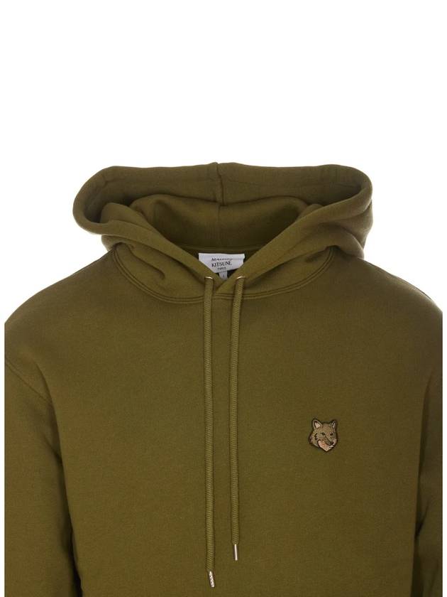 Bold Fox Head Patch Comfort Hoodie Green - MAISON KITSUNE - BALAAN 4