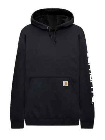 SIGNATURE SLEEVE LOGO SWTSH HDD K288 BLK hoodie - CARHARTT - BALAAN 1