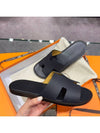 Men's Izmir Sandals Calfskin Absong Navy - HERMES - BALAAN 2