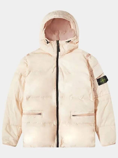 Men's Wappen Patch Crinkle Wraps Padding Light Pink - STONE ISLAND - BALAAN 2