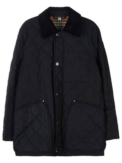 Quilted Thermoregulated Barn Jacket Black - BURBERRY - BALAAN 2