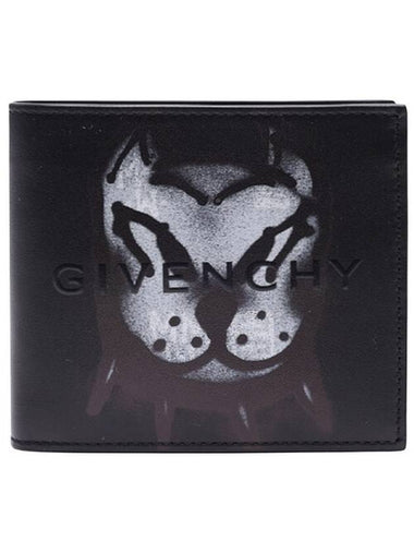 Tag Style Print Bicycle Wallet Black - GIVENCHY - BALAAN 1