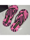 Coco Beach CC Logo Chain Star Print Flip Flops Slippers Sandals Pink 37 38 G39886 - CHANEL - BALAAN 3