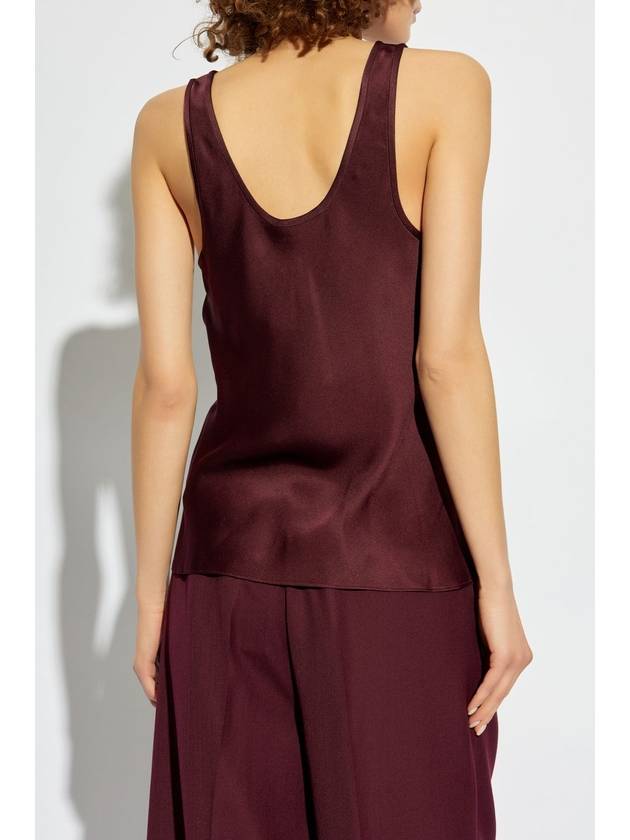 Anine Bing Lea Tank Top, Women's, Burgundy - ANINE BING - BALAAN 4