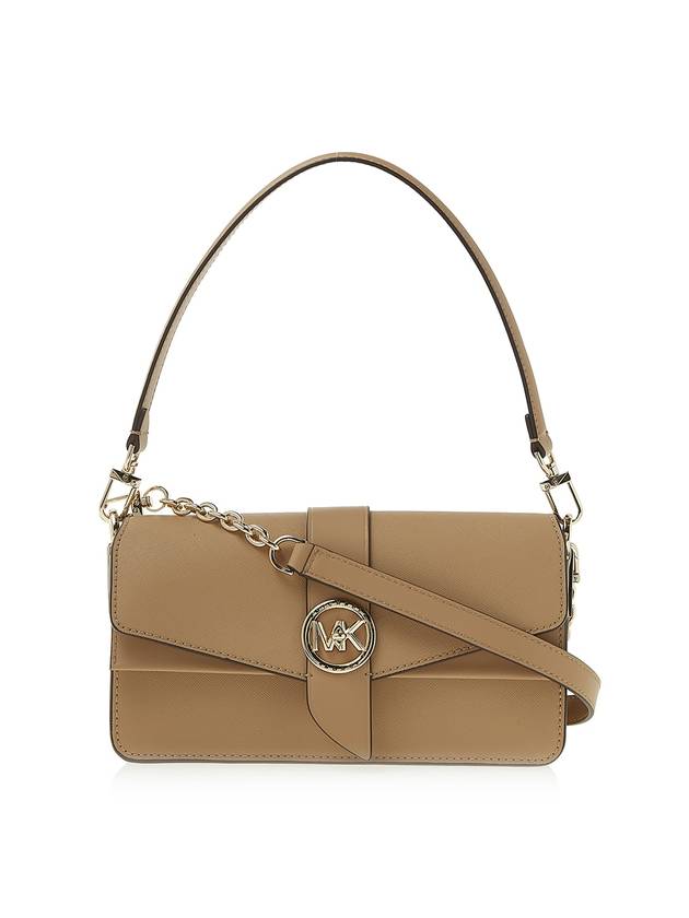 Greenwich Medium Saffiano Leather Shoulder Bag Camel - MICHAEL KORS - BALAAN 1