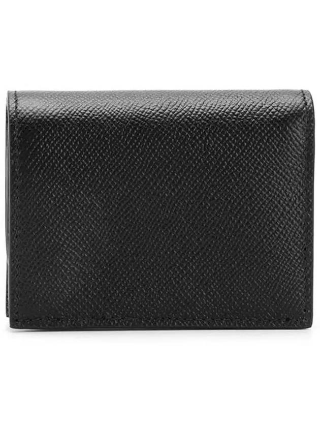 Vara Bow Gloss Flap Half Wallet Black - SALVATORE FERRAGAMO - BALAAN 4