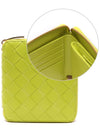 Intrecciato Zipper Around Half Wallet Lime - BOTTEGA VENETA - BALAAN 3