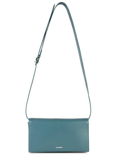 Jil Sander 'All Day Buckle' Blue Leather Bag - JIL SANDER - BALAAN 1