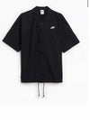 Club Oxford Short Sleeve Shirt Black - NIKE - BALAAN 2