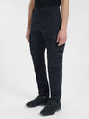 Lens Wappen Garment Dye Utility Cargo Track Pants Navy - CP COMPANY - BALAAN 3