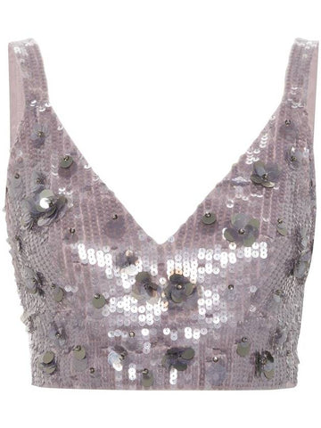 P.A.R.O.S.H. Glow Sequined Top - P.A.R.O.S.H. - BALAAN 1